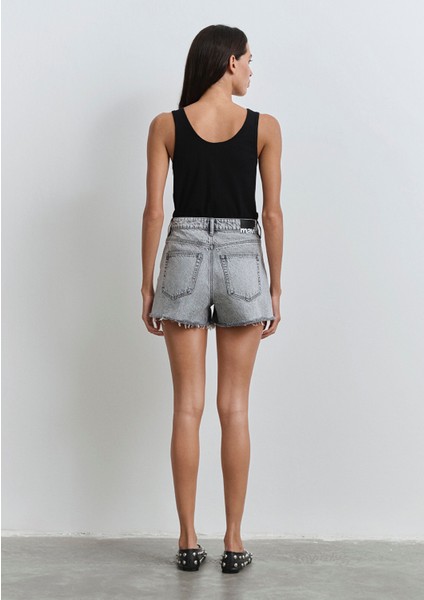 Cherry 90LAR Açık Gri Jean Şort 1410022-89734