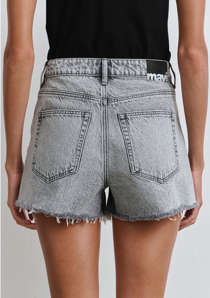 Cherry 90LAR Açık Gri Jean Şort 1410022-89734