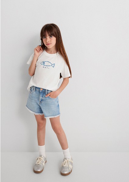 Melora Açık Mavi Jean Şort 7410655-89489