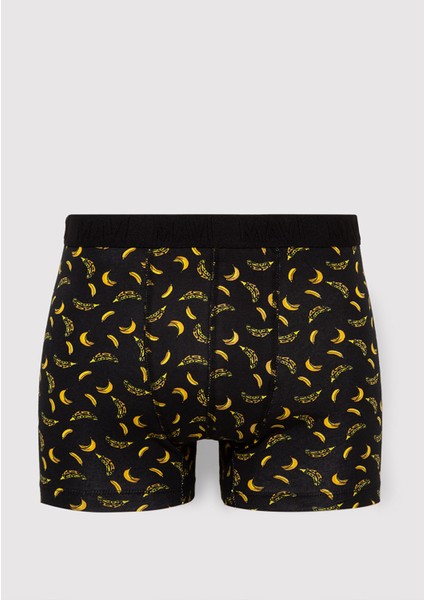 3lü Baskılı Siyah Boxer 0911910-900