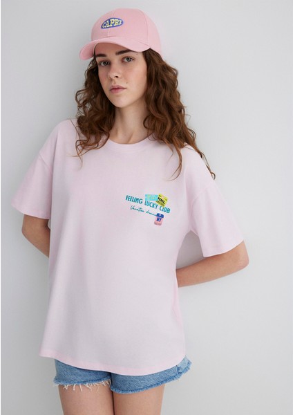 Capri Nakışlı Pembe Şapka 1913313-17865