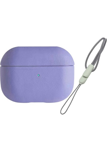 Airpods 3 (3.nesil) 405 Deri Kılıf - LILA-(5796)