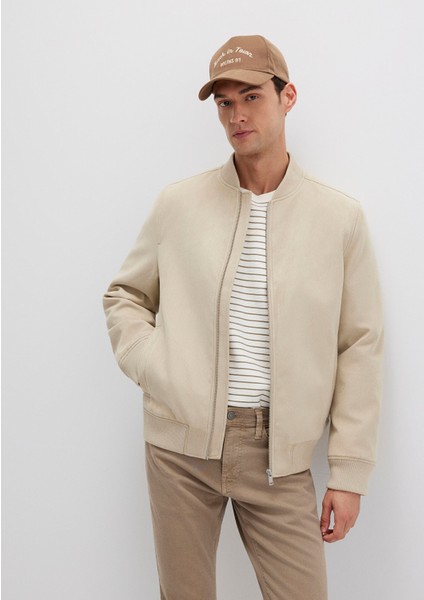 Bej Suni Deri Ceket 0110639-70186