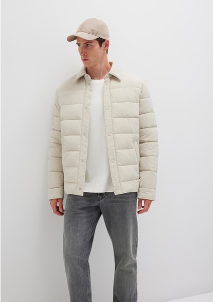 Bej Şişme Mont 0110599-70144