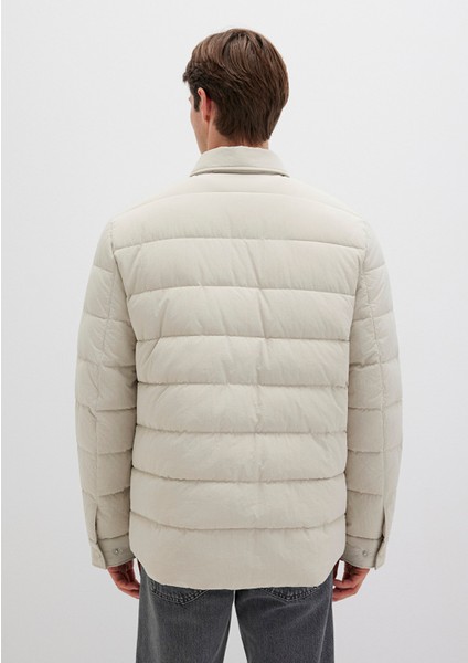 Bej Şişme Mont 0110599-70144