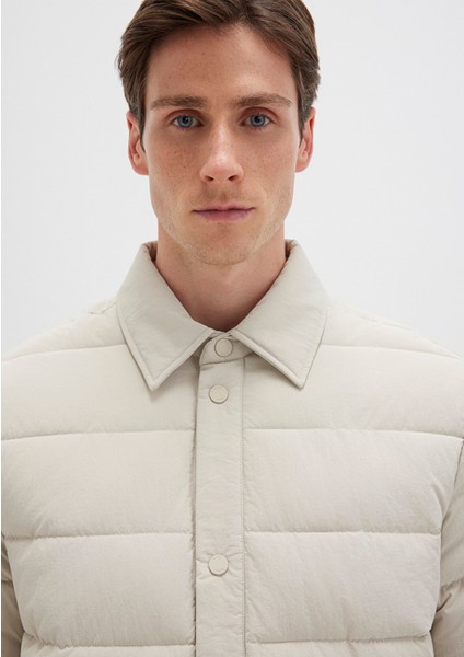 Bej Şişme Mont 0110599-70144