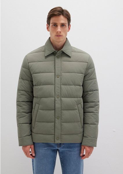 Yeşil Şişme Mont 0110599-85485