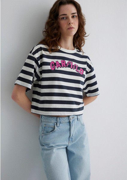 Garfield Baskılı Gri Tişört 1613366-85308