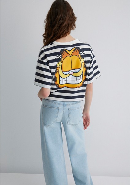 Garfield Baskılı Gri Tişört 1613366-85308