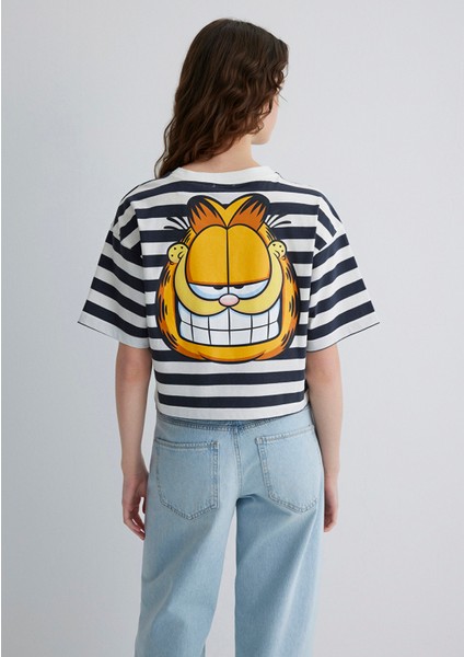 Garfield Baskılı Gri Tişört 1613366-85308