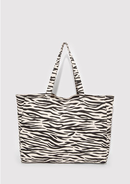 Zebra Desenli Omuz Çantası 1913329-30757