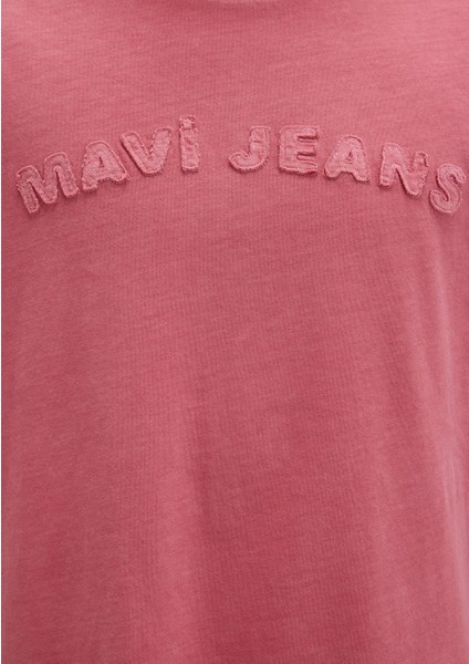Mavi Jeans Baskılı Pembe Tişört 0612953-71079
