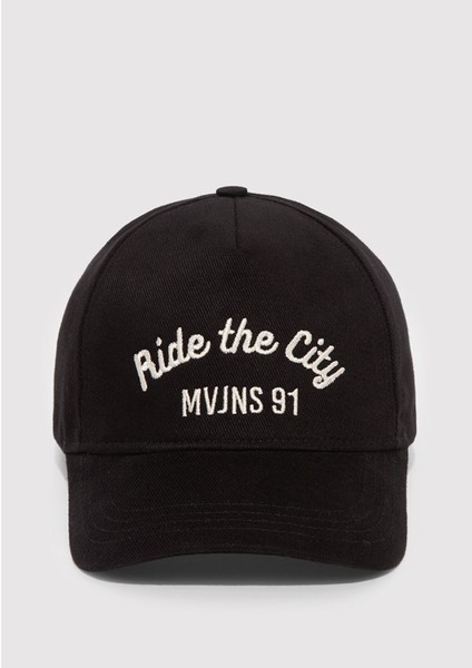 Ride The City Nakışlı Siyah Şapka 0911925-900