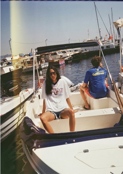 Miami 91 Baskılı Ekru Forma Tişört 1613064-70057