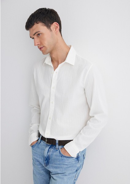 Ekru Gömlek 0211623-70057