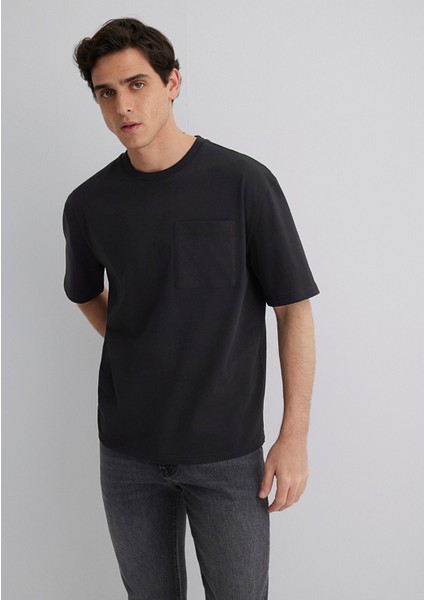 Istanbul Baskılı Siyah Tişört 0613001-71379