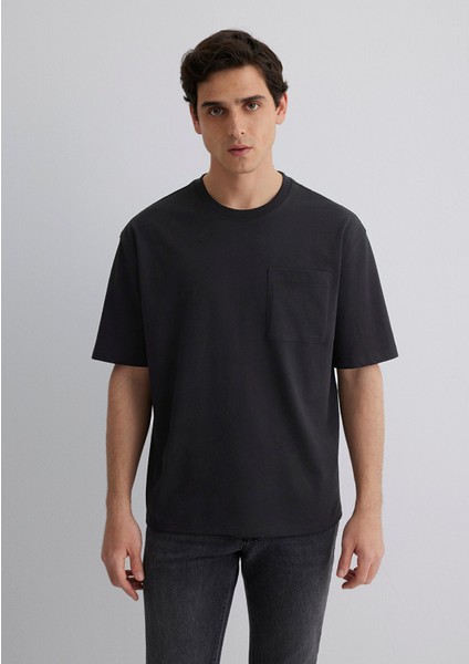 Istanbul Baskılı Siyah Tişört 0613001-71379