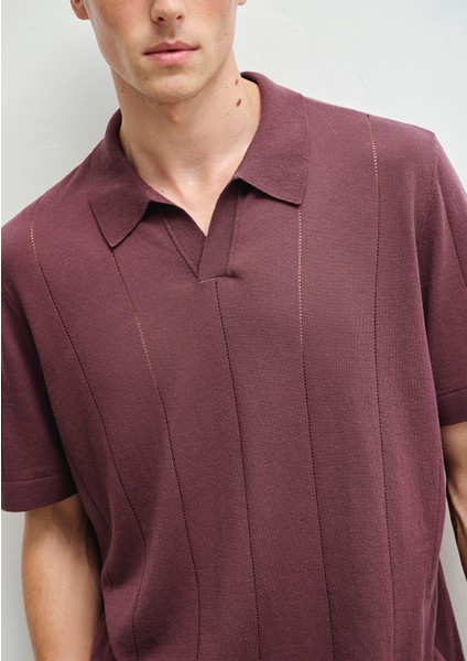 Mor Triko Polo 0710369-70260