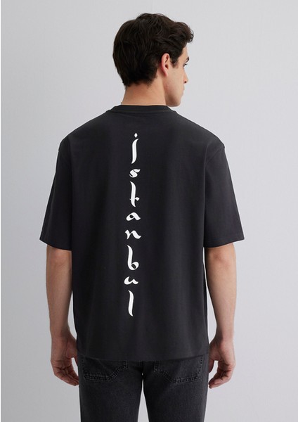 Istanbul Baskılı Siyah Tişört 0612999-900