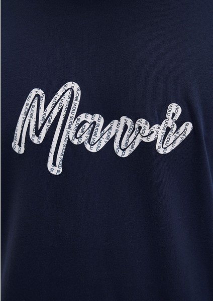 Mavi Baskılı Lacivert Tişört 0612935-70490