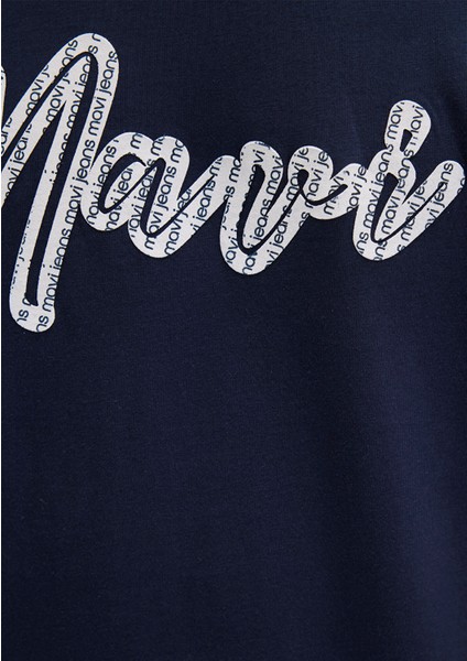 Mavi Baskılı Lacivert Tişört 0612935-70490