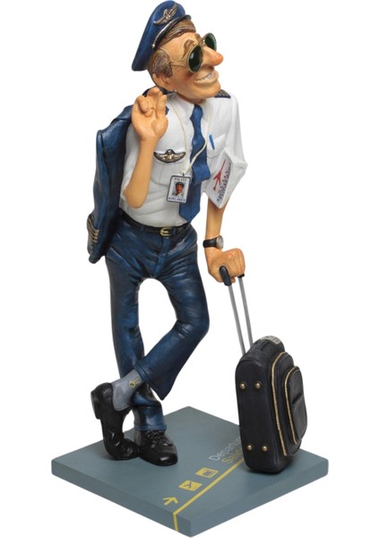 Guillermo Forchino Pilot Biblo Koleksiyonluk Lisanslı Havacılık Dekoratif Obje | It-Sold