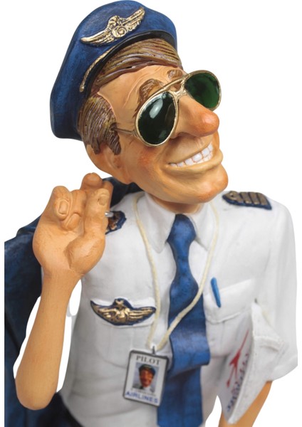 Guillermo Forchino Pilot Biblo Koleksiyonluk Lisanslı Havacılık Dekoratif Obje | It-Sold fırsatları