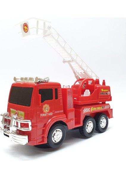 Itfaiye Aracı Merdivenli Pilli Işıklı Sesli Çarp Dön - 175B-2 (Lisinya) fırsatları