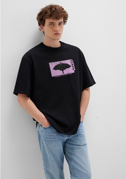 Batman Baskılı Siyah Tişört 0612920-900