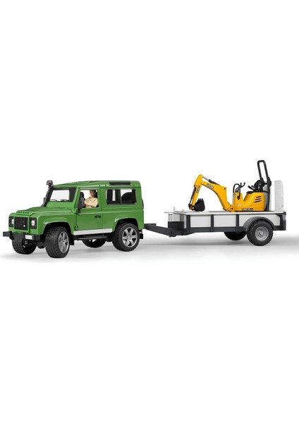 Bruder Land Rover Arazi Aracı ve Jcb Mini Kazıcı BR02593 indirimleri