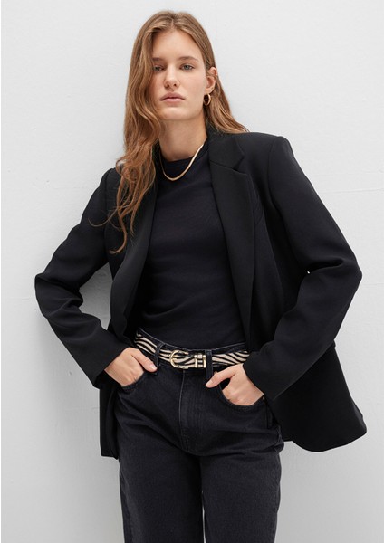 Zebra Desenli Suni Deri Kemer 1913570-900 fırsatları