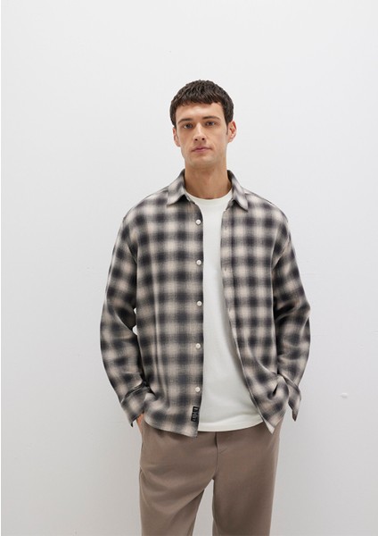 Kareli Gri Gömlek 0211646-90858