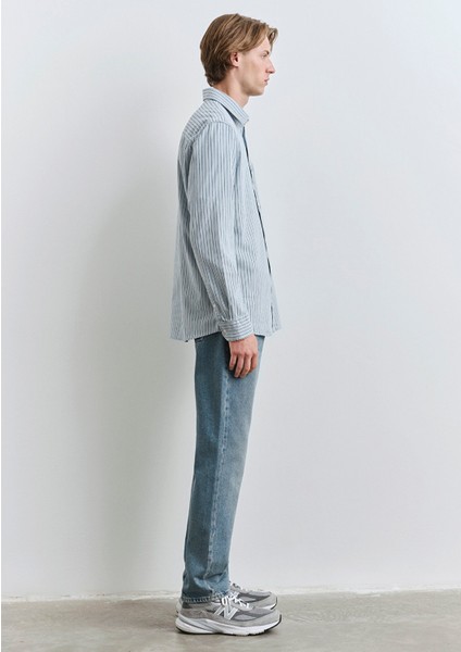 Çizgili Mavi Gömlek 0211696-90915