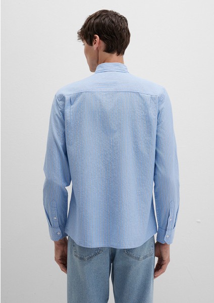 Çizgili Mavi Gömlek 0211710-90934