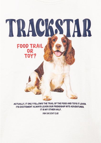 Baskılı Ekru Tişört 7610347-70057