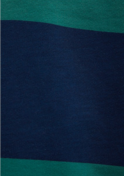 Mavi Logo Çizgili Lacivert Sweatshirt 0S10371-70497