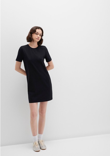 Siyah Mini Elbise 1310773-900