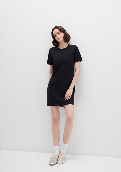 Siyah Mini Elbise 1310773-900