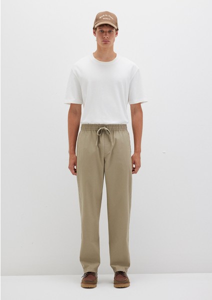 Dikiş Detaylı Bej Pantolon 0010477-86749