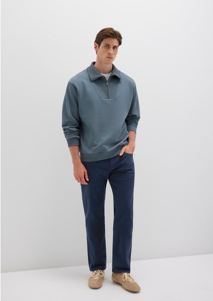 Lisbon Koyu Lacivert Denim Gabardin Pantolon 0010039-90682