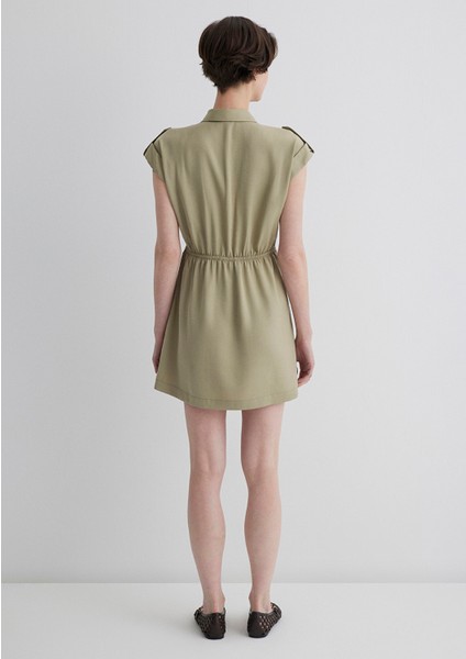 Yeşil Gömlek Elbise 1310758-86749