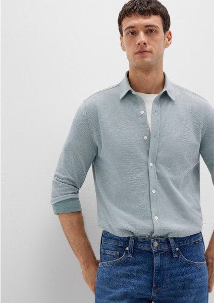 Yeşil Örme Gömlek 0211513-70131