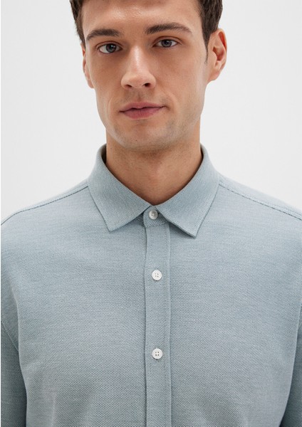 Yeşil Örme Gömlek 0211513-70131