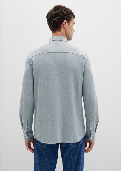 Yeşil Örme Gömlek 0211513-70131