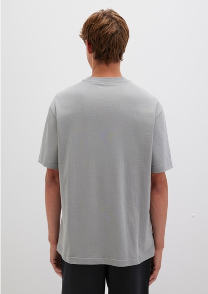 Mavi Pro Logo Baskılı Gri Tişört 0613083-82577