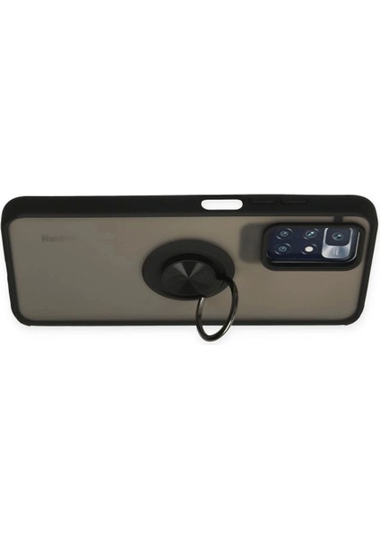 Xiaomi Redmi 10 2022 Kılıf Montreal Yüzüklü Silikon Kapak - SIYAH-(5796) fiyatları