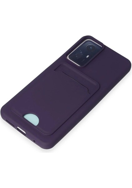 Xiaomi Redmi Note 12S Kılıf Kelvin Kartvizitli Silikon - Derin MOR-(5796) fiyatları