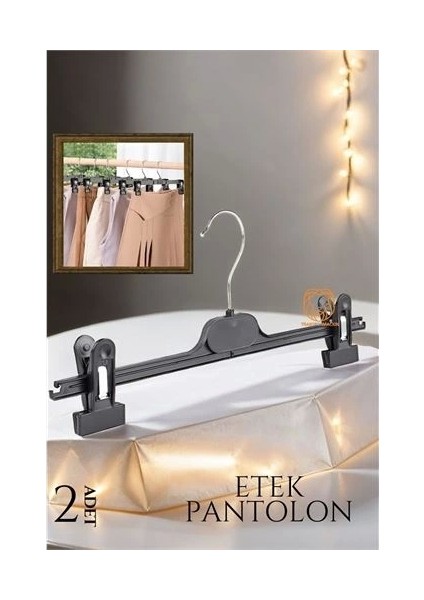 Etek Pantolon Eşarp Kıskaçlı Askı 2 Li Set fiyatları