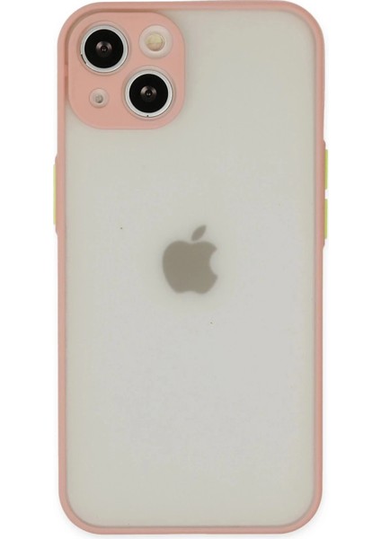 iPhone 14 Kılıf Montreal Silikon Kapak - PEMBE-(5796)