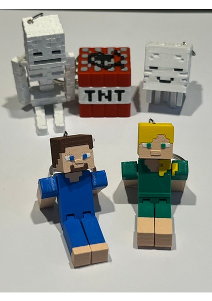 Blok Evren Figür Anahtarlık Seti-8 Adet fırsatları